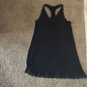 Black Lace Trim Women's sleepwear